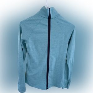 Teal Underarmor athletic jacket cold gear quarter zip